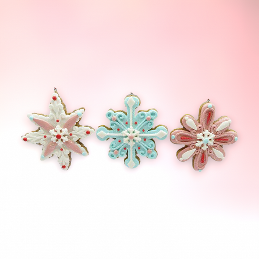 Candy Snowflake Ornament - 3 Assortments (05325)