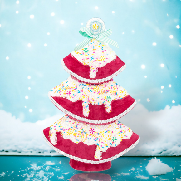 December Diamonds Hot Pink Tiered Tree 47cm (08-08696)