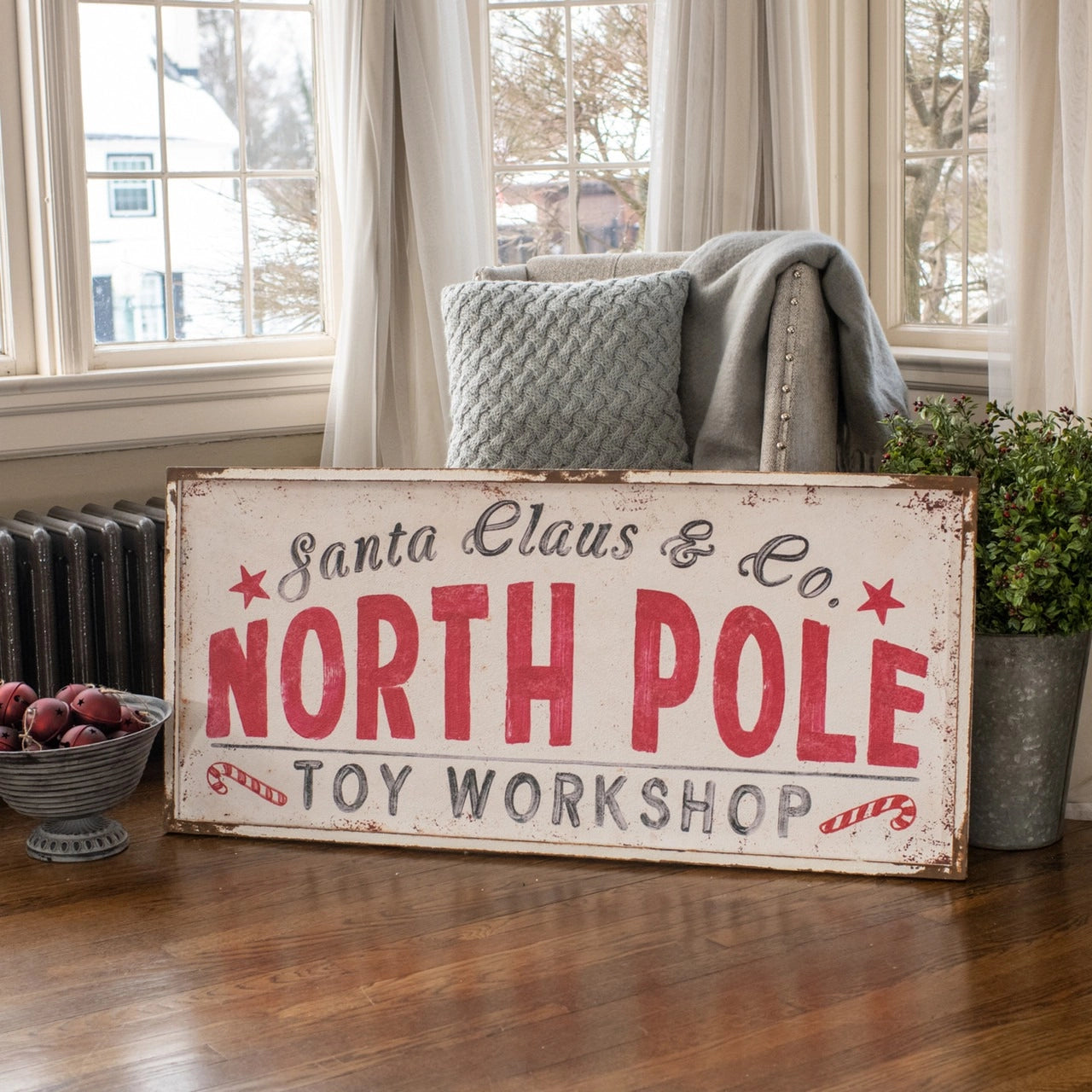 North Pole Toy Workshop Sign 122cm - Pre Order