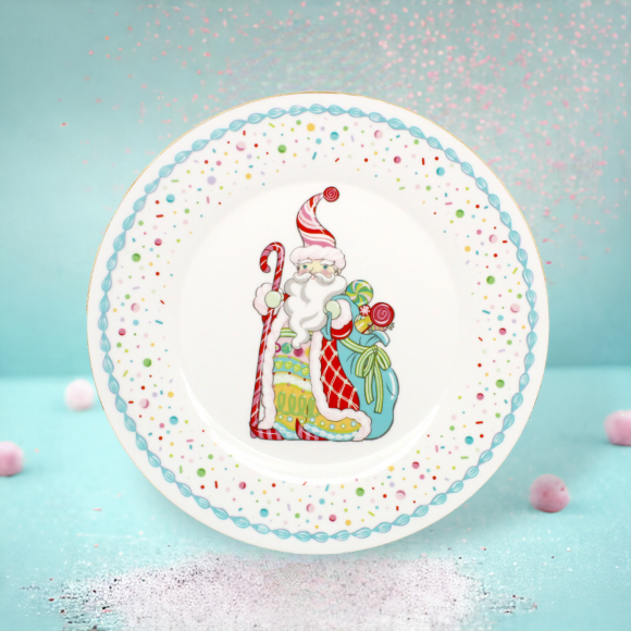 Candy Santa Dinner Plate (29-29745)