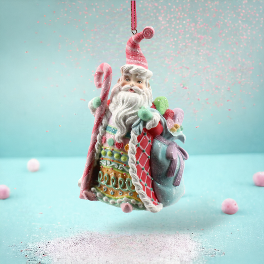 Candy Santa Ornament (29-29749)
