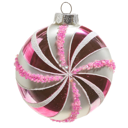 Pink Peppermint Ornament 4" (4320920)