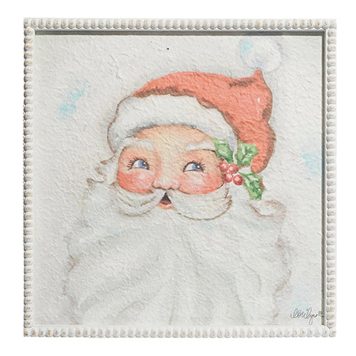 *RAZ Exclusive* Santa Face Framed Wall Art 16" (4359054)