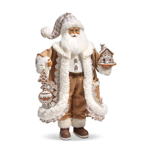 4415585 - Gingham Gingerbread Santa 18" - Pre-Order (See T&C Below)