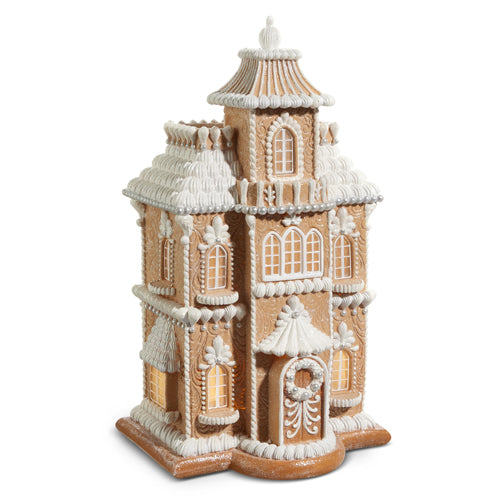 4457616 - Lighted Gingerbread Mansion 25"/63cm - Pre-Order (See T&C Below)