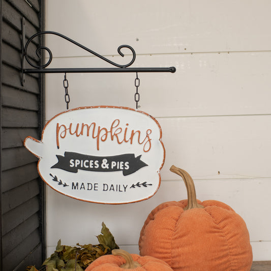 Pumpkin Bracket Sign