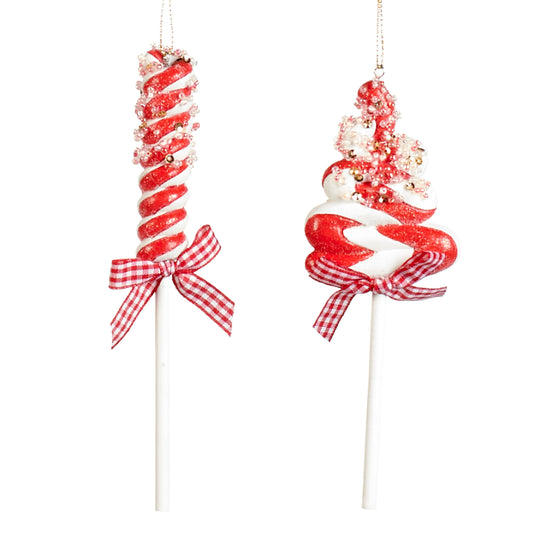 Red Swirl Lollipop 16cm 2 Assortments - 1 Piece only