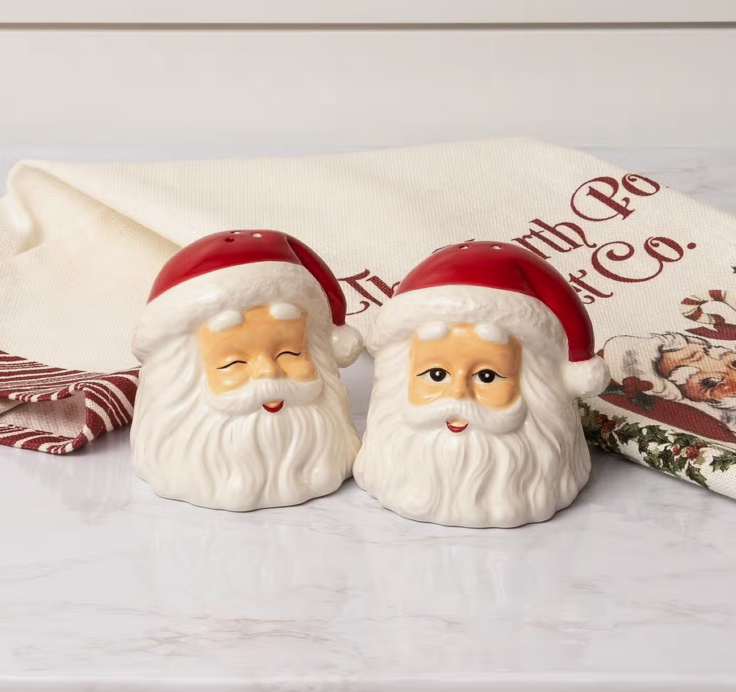 Classic Santa Salt and Pepper Shakers