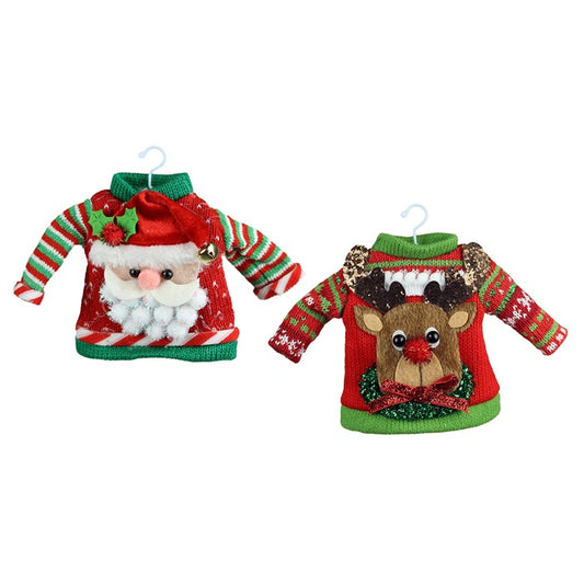 Christmas jumper hanging ornament - 1 piece
