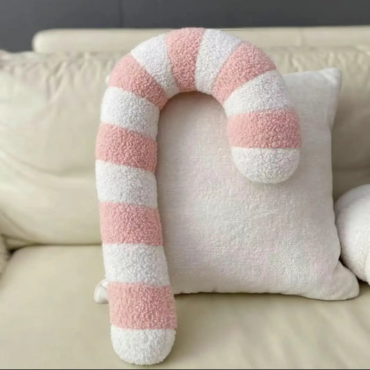 Pink Candy Cane Pillow