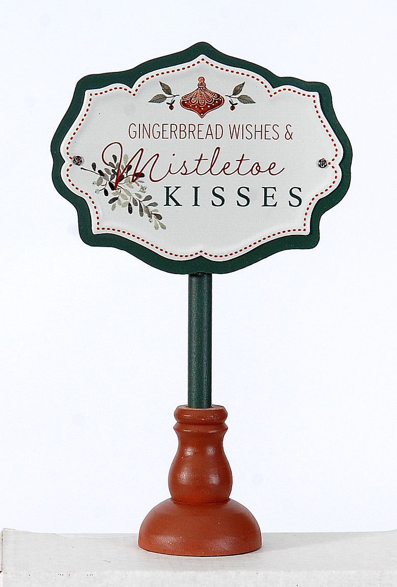 Table Top Christmas Sign 12cm - 4 Assortments