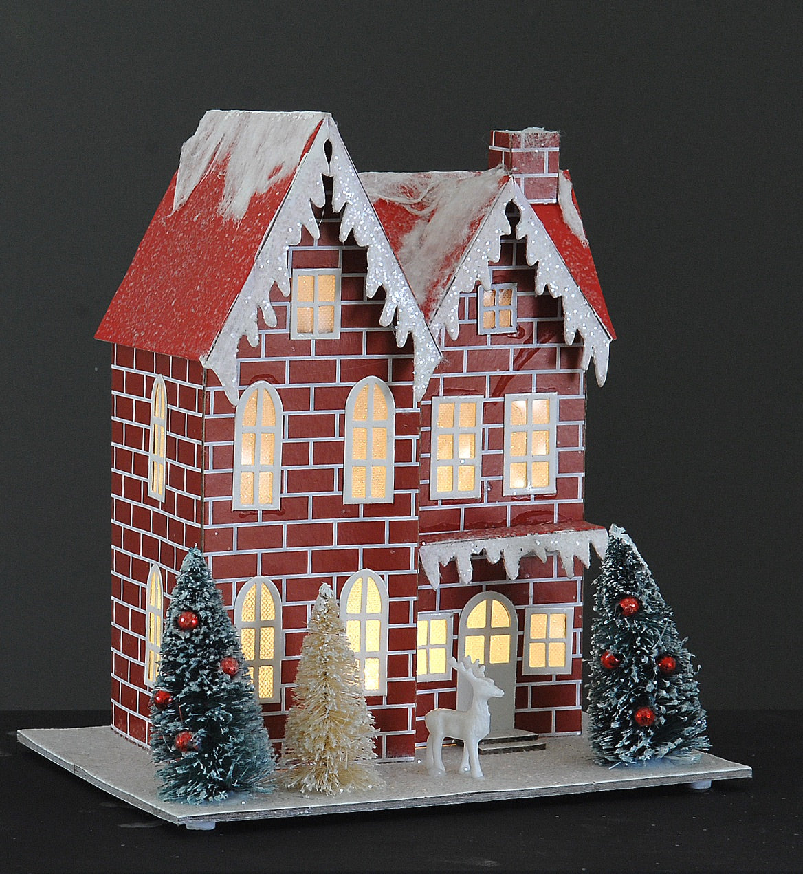 Paper Christmas House 25cm (10822)