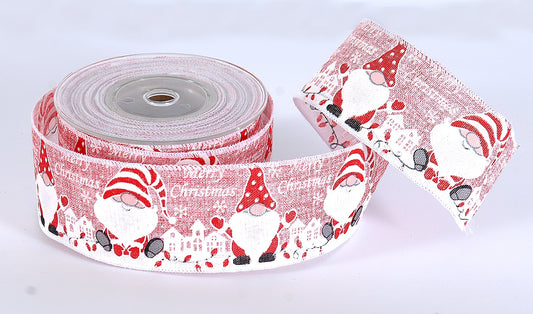 63MM X 9.1M RED GNOME RIBBON (96864)