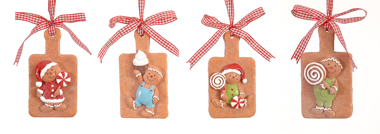 Gingerbread Hanging Ornament 12,5cm (9767797) 4 Assortments