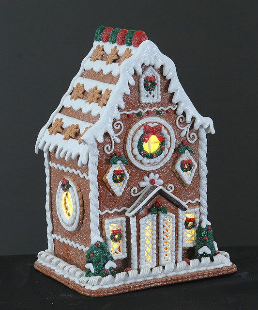 Traditional Gingerbread House w/led 27.5cm (99752)