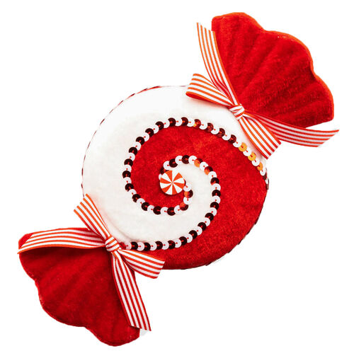 Peppermint Swirl Candy 9" Christmas Ornament (7786749395192)