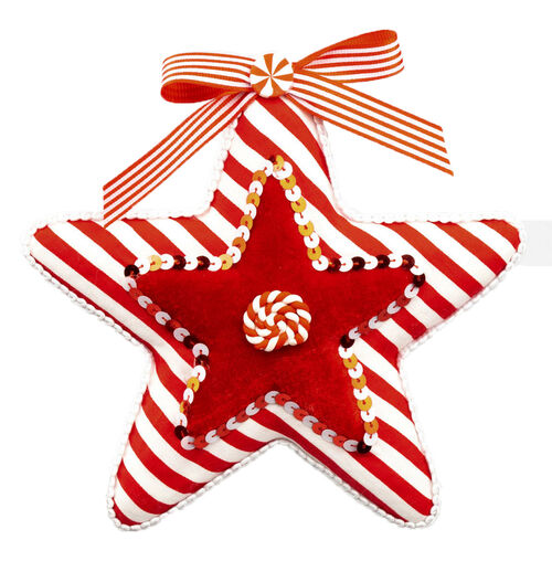Peppermint Star 7" Christmas Ornament (7786748936440)