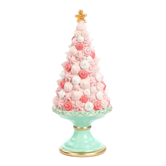 2nd Class - Candy Cone Tree on Stand Pink/Green 20.5cm (MC 36464)