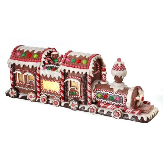 MTX54556 - 19" GINGERBREAD CANDY LED COOKIE TRAIN