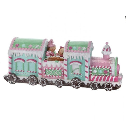 MTX68711 - 36"RESIN CANDY GINGERBREAD TRAIN
