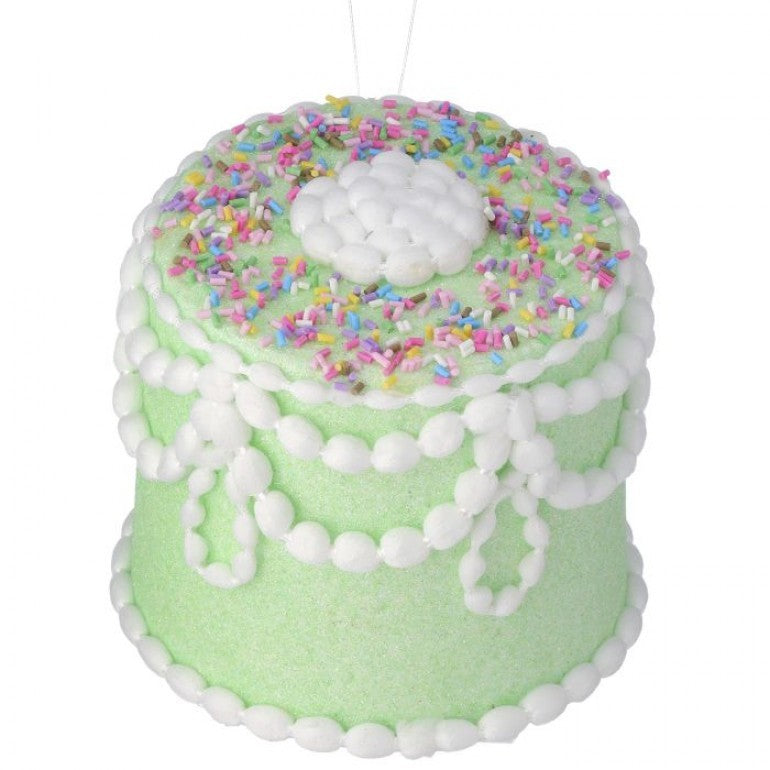 MTX68911 - 5" PASTEL CANDY DECORATED CAKE ORNAMENT - 2 COLOURS