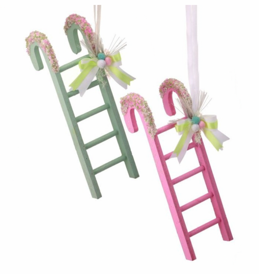 12" DECO CANDY CANE LADDER ORNAMENT