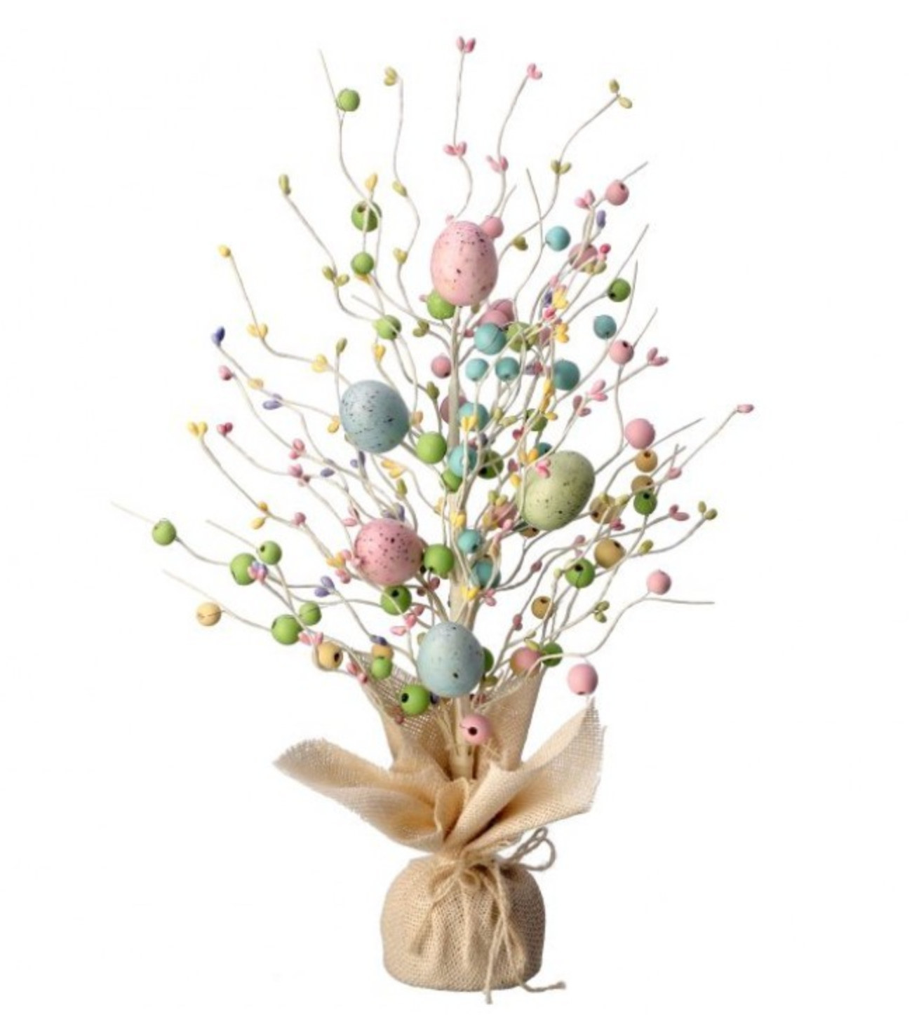 MT25101 - Wood Beads and Easter Egg Tree 20" (50cm)