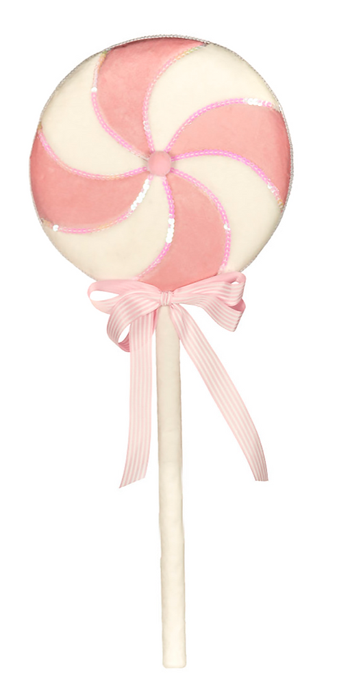 Dark Pink & White Swirl Lollipop 65cm / 25.6" (7785333686520)