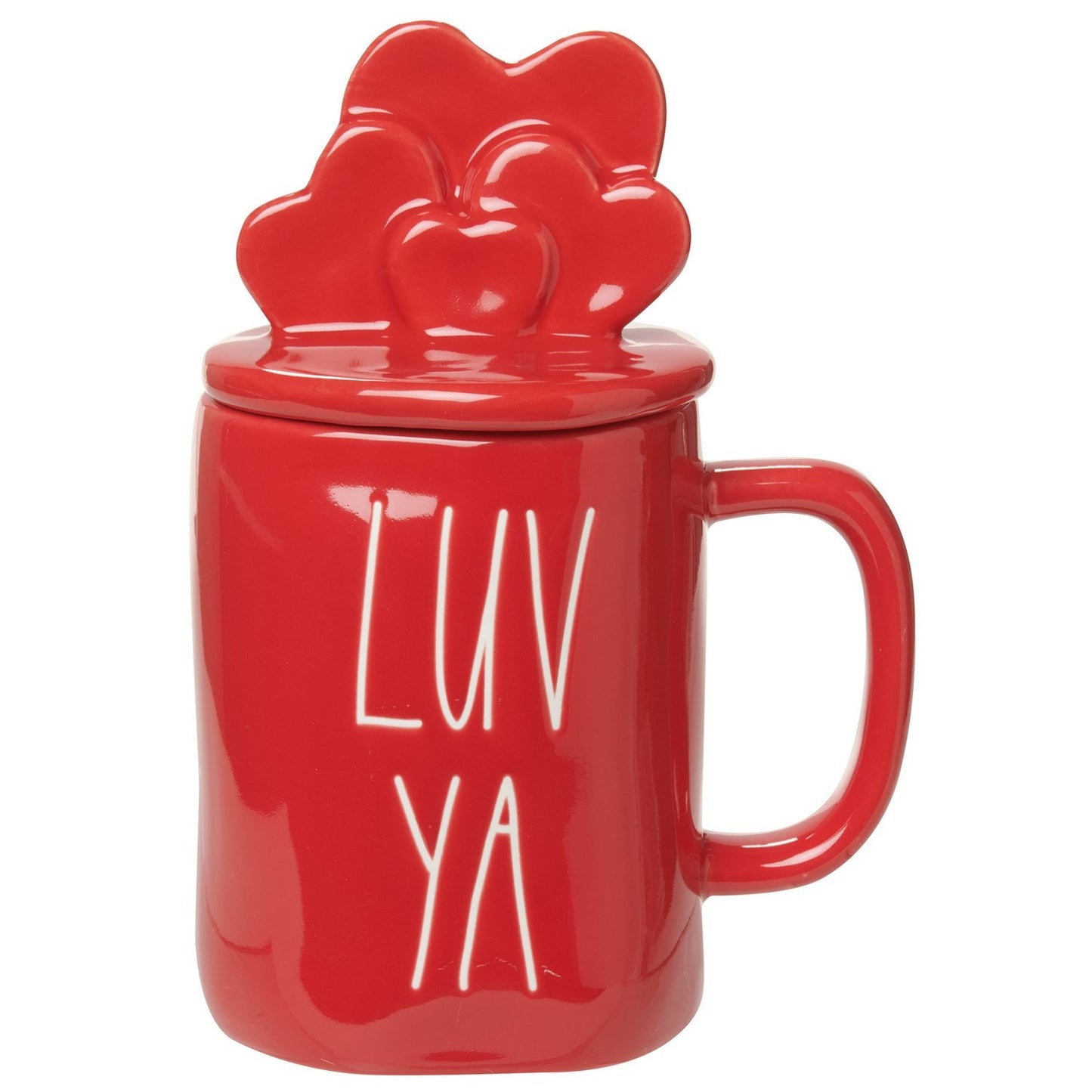 Rae Dunn Luv Ya Figural Mug with Topper (7785159098616)