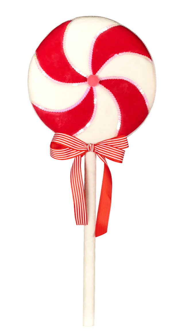 Dark Pink & White Swirl Lollipop 65cm / 25.6" (7785333686520)