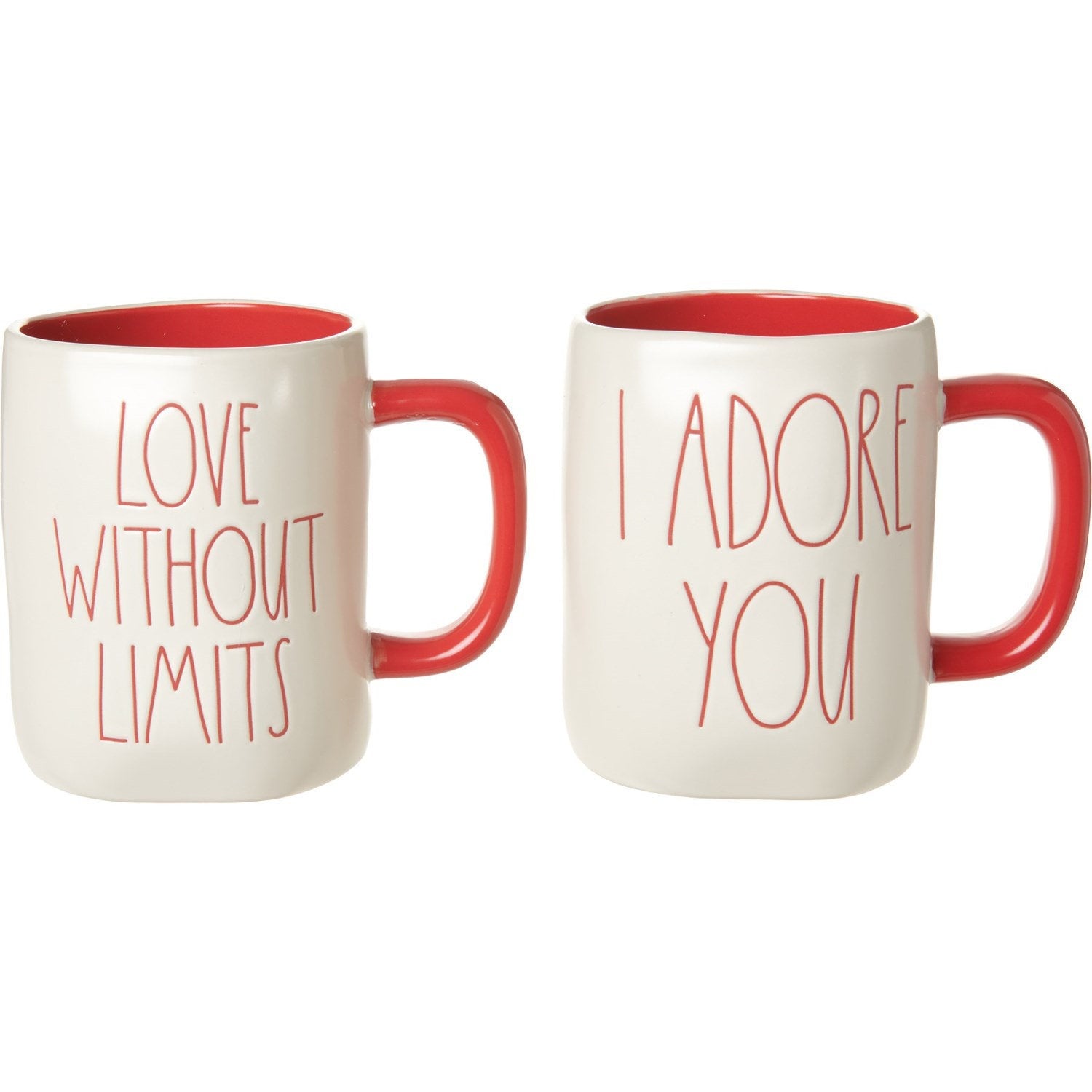 Rae Dunn Love Collection - Set of 2 Mugs (7785158344952)