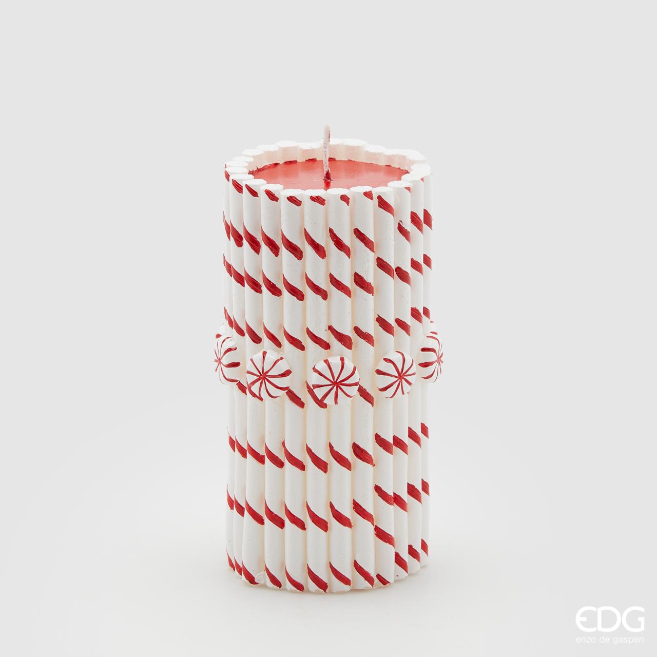 Candy Cane Candle 15.5cm