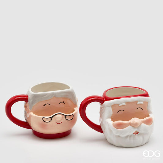 Mr & Mrs Claus Mug with Cookie Pocket - 2 Assortments