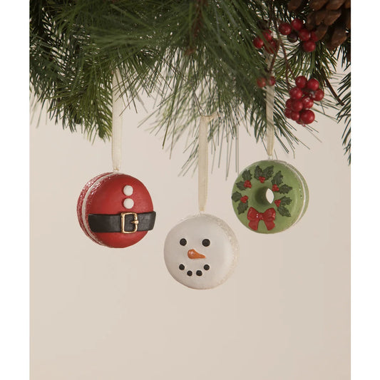 TF1243 - Christmas Macaron Ornaments Set of 3